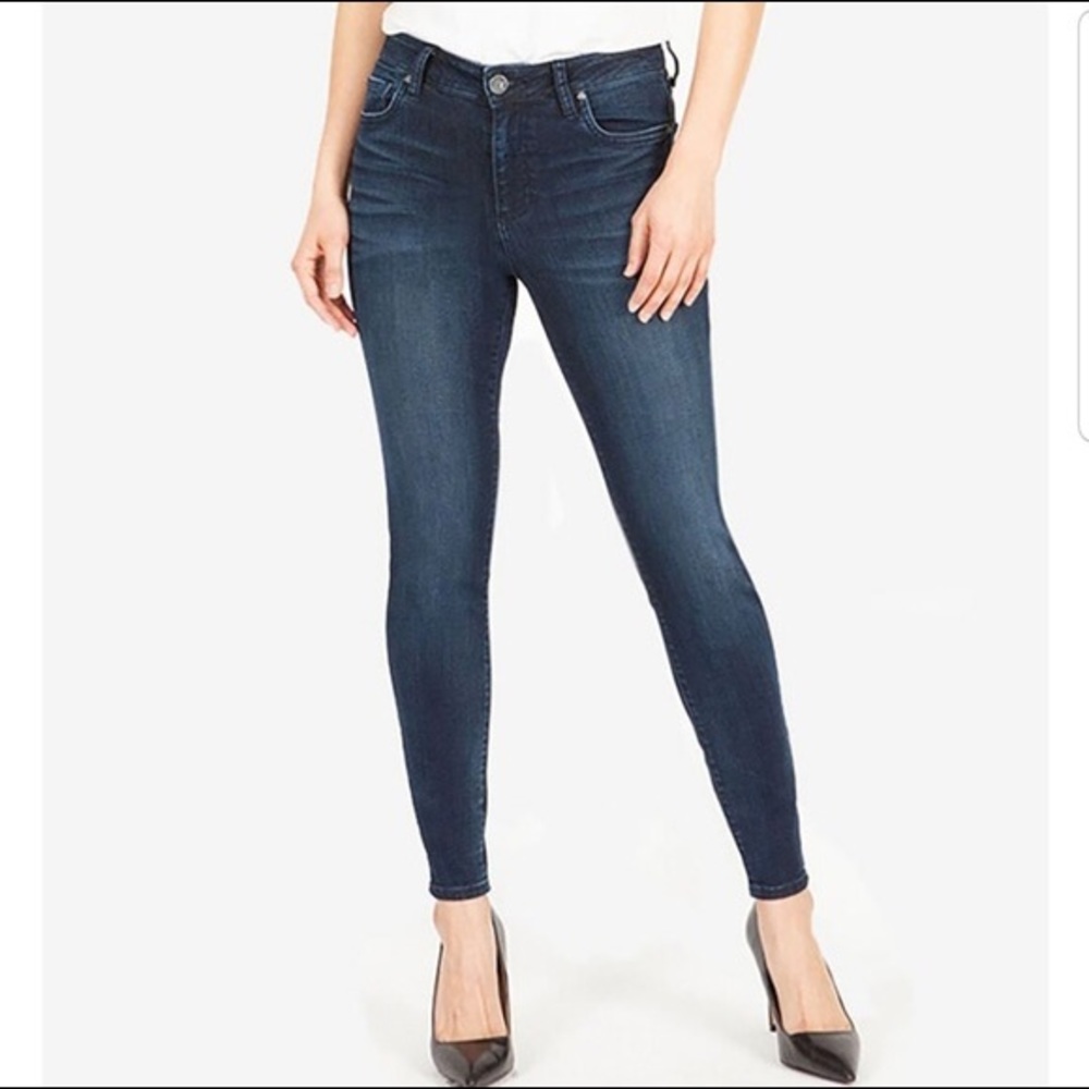 KUT from the Kloth Donna High Rise Dark Wash Jean